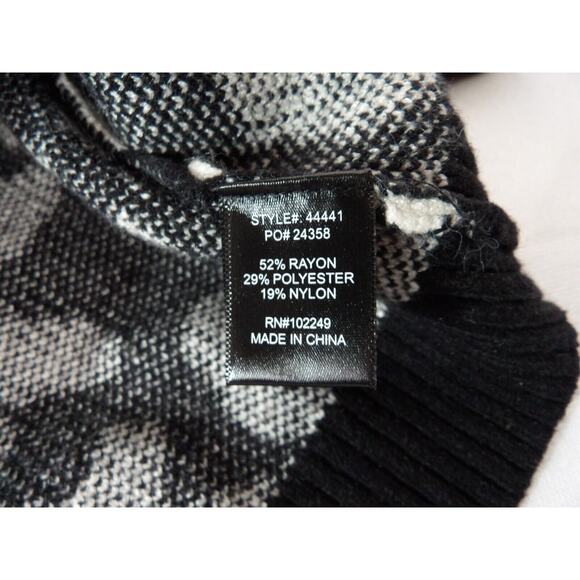 Skies Are Blue Sweater Womens Large Leopard Cheetah Knit Turtle Neck - Picture 8 of 12